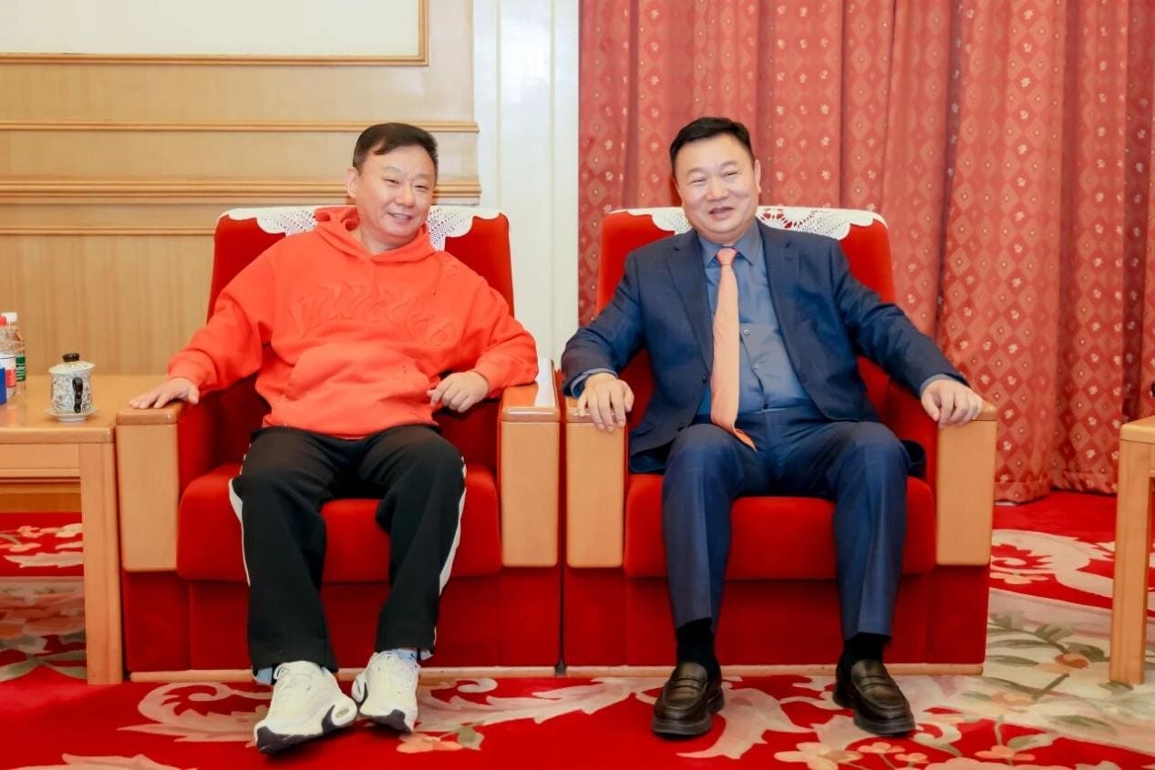 邵峰与黄国林先生合影